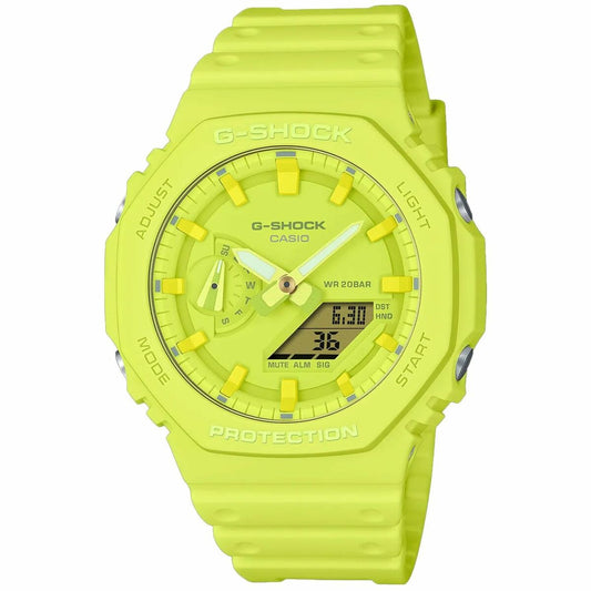 Unisex Watch Casio G-Shock GA-2100-9A9ER Yellow (Ø 44,5 mm) (45,5 mm) Casio G-Shock