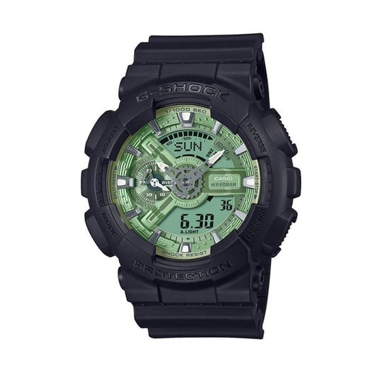 Men's Watch Casio G-Shock GA-110CD-1A3ER Black Green (Ø 51 mm) Casio G-Shock