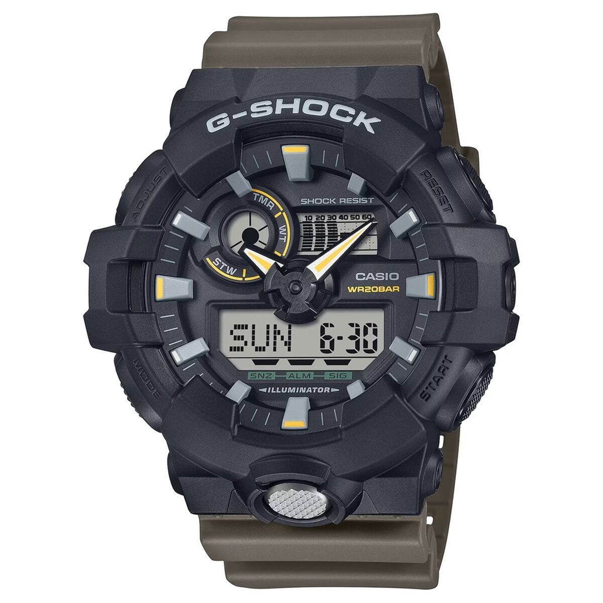 Men's Watch Casio G-Shock OVERSIZED - TWO TONE UTILITY COLOURS (Ø 53,5 mm) Casio G-Shock