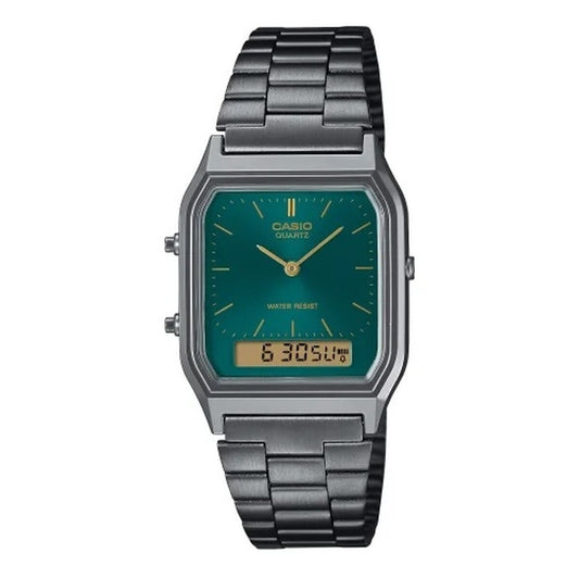 Men's Watch Casio AQ-230EGG-3AEF Green Silver Casio