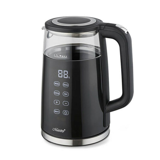 Kettle Feel Maestro MR-049 Black Transparent Crystal Borosilicate Glass 2200 W 1,7 L Feel Maestro