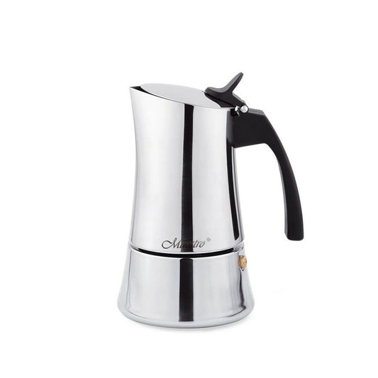 Italian Coffee Pot Feel Maestro MR-1668-6 Silver Stainless steel 18/10 300 ml 6 Cups Feel Maestro