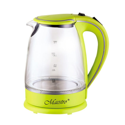 Kettle Feel Maestro MR-064 Green Transparent Glass 2000 W 1,7 L Feel Maestro