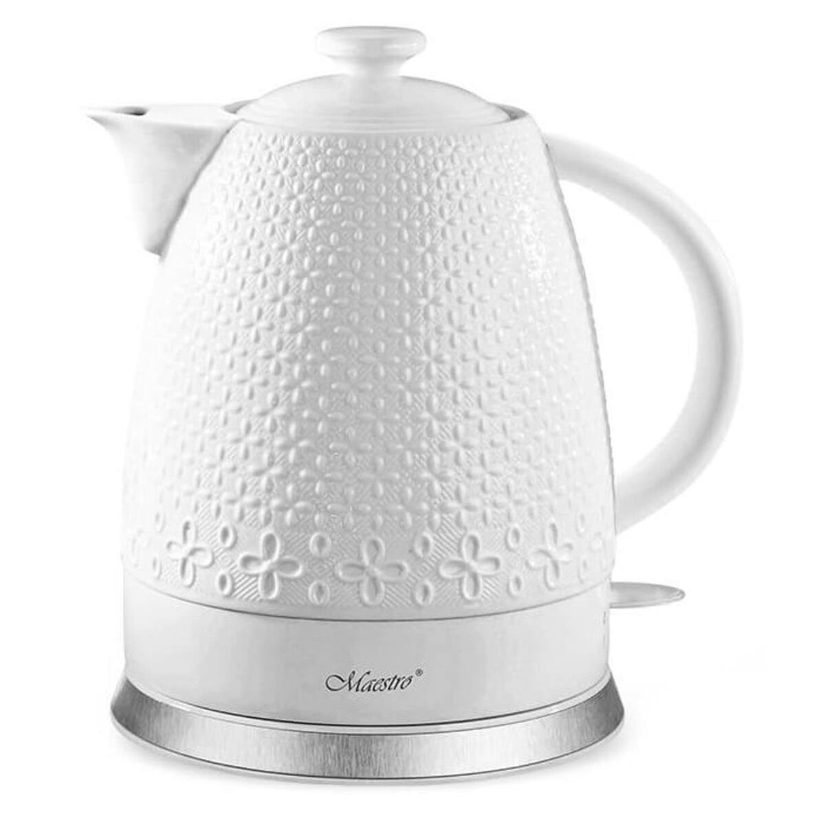 Water Kettle and Electric Teakettle Feel Maestro MR-073 White Ceramic 1200 W 1,5 L Feel Maestro