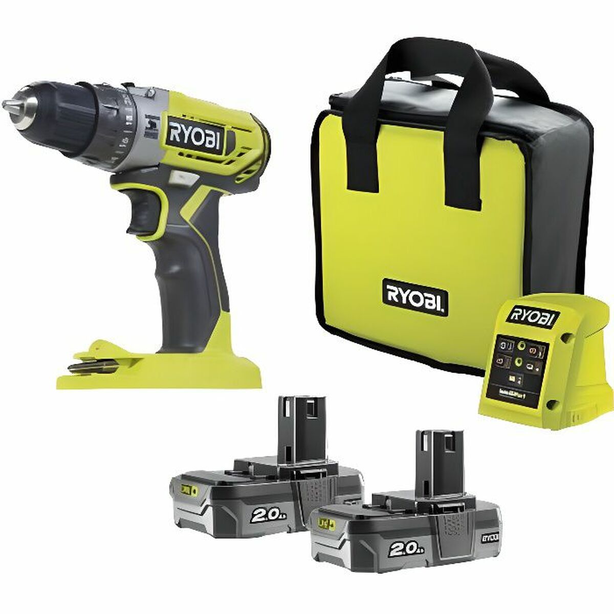 Driver Drill Ryobi R18PD2-0 2 Ah 18 V 40 Nm Ryobi