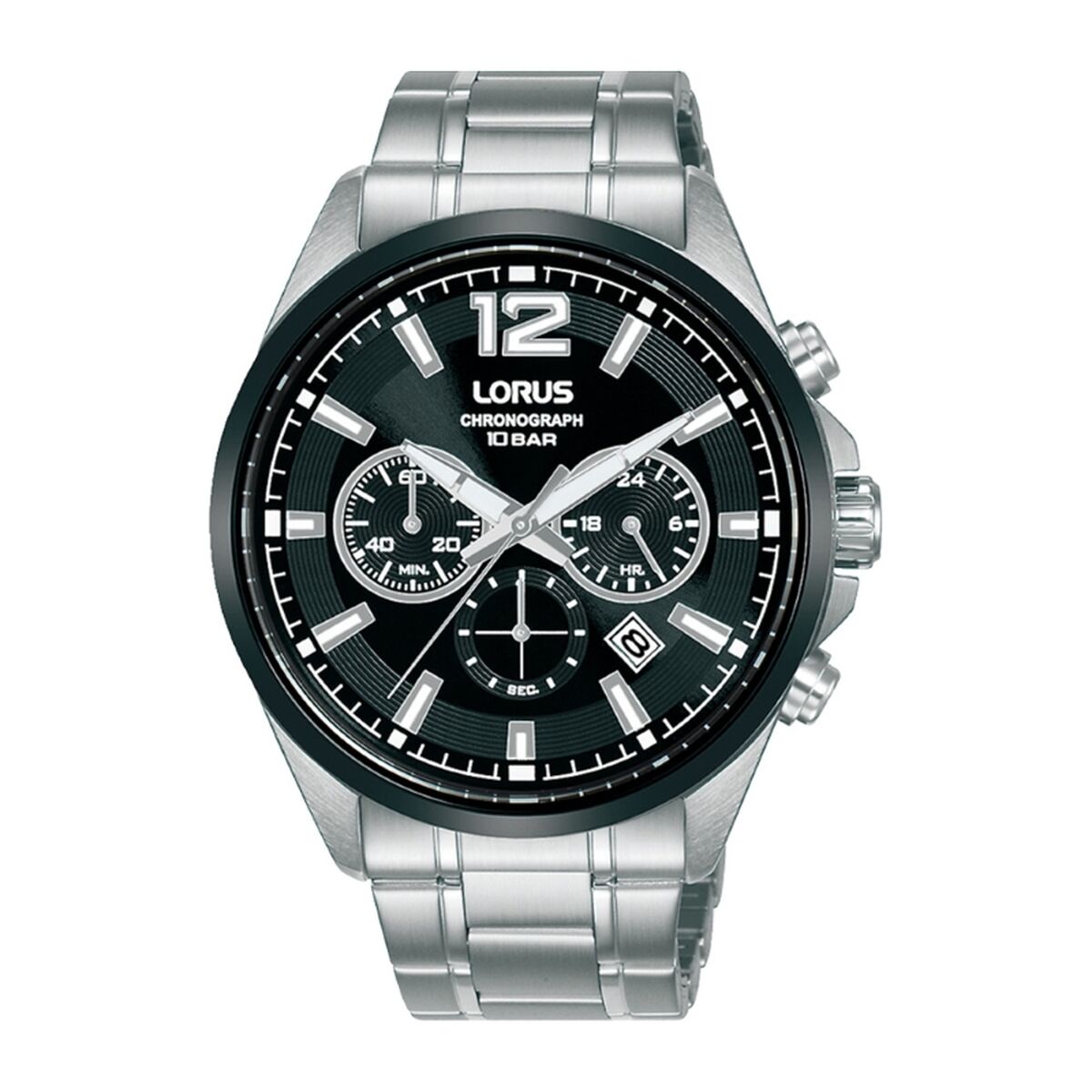 Men's Watch Lorus RT381JX9 Black Silver Lorus