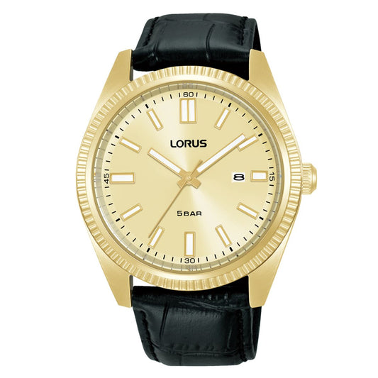 Men's Watch Lorus RH976QX9 Black Golden Lorus