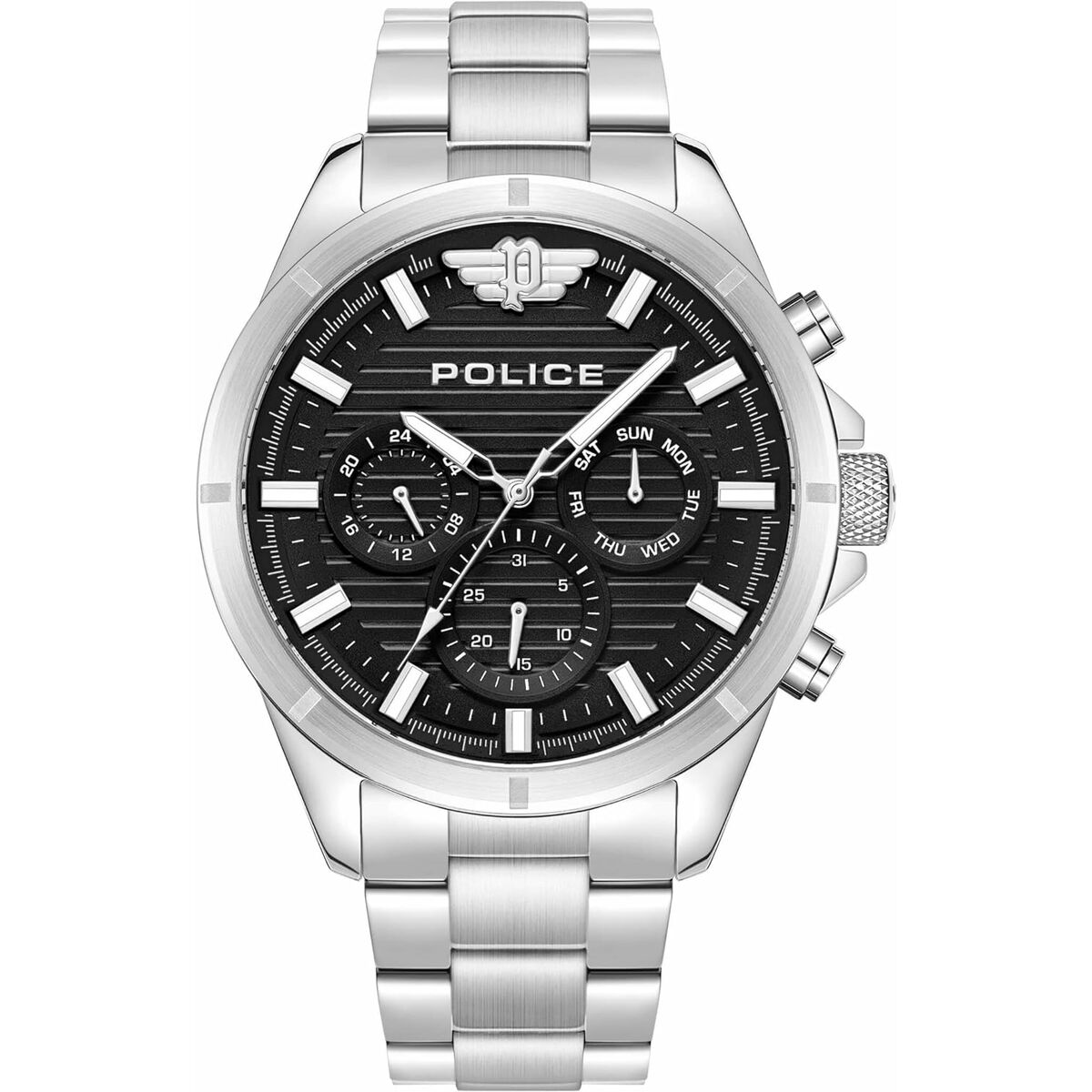 Men's Watch Police PEWJK2227806 Black Silver Police