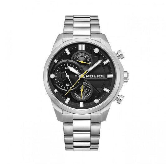 Men's Watch Police PEWGK0039204 Black Silver Police