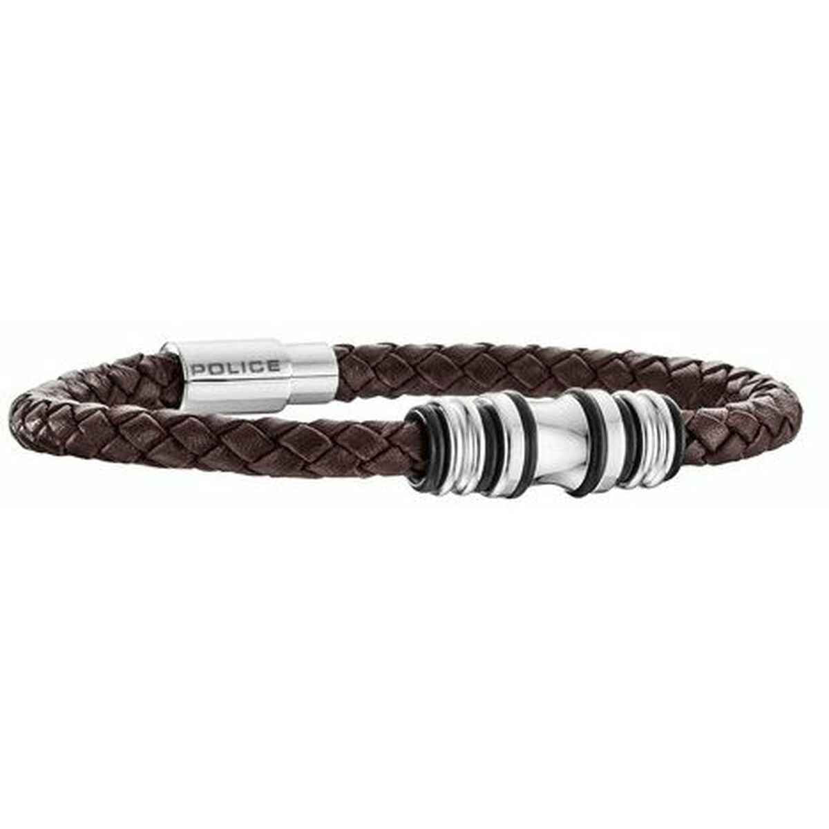 Men's Bracelet Police PJ25488BLC.02A Leather 19 cm Police