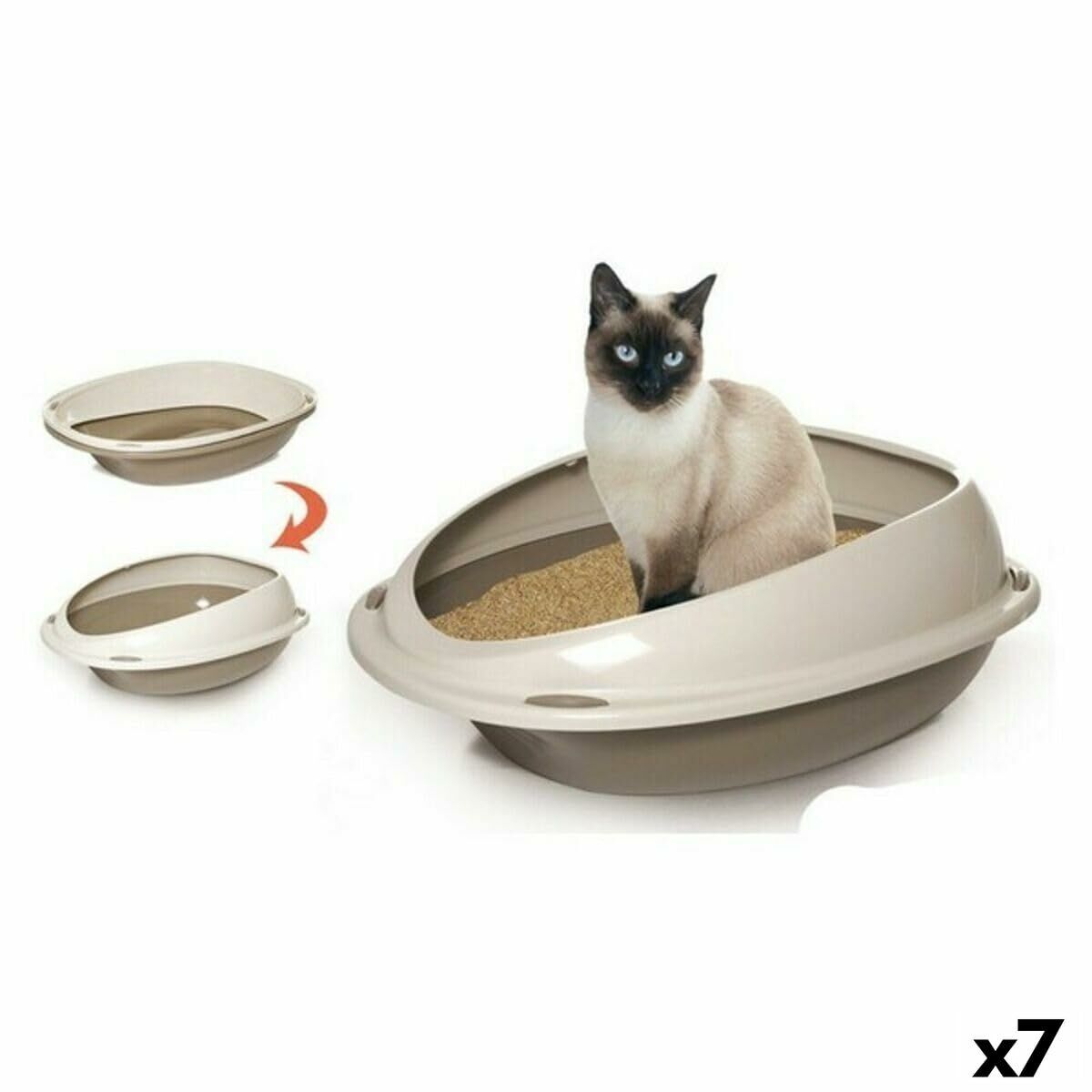 Cat Litter Box Georplast GP10533 7 Units Georplast