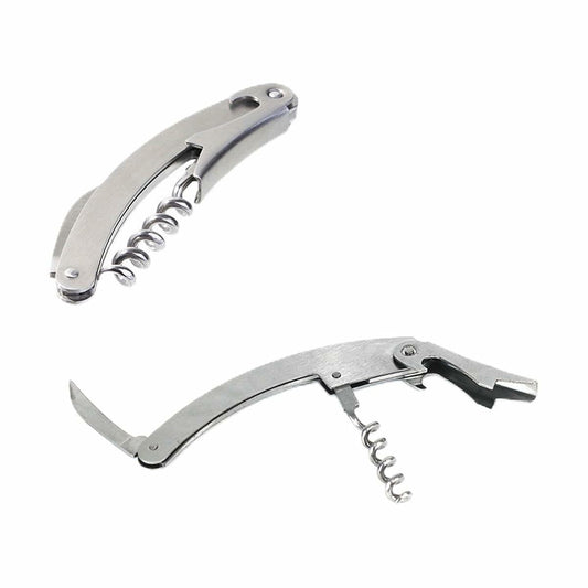 Corkscrew with foil cutter and bottle opener Wooow Stainless steel 36 Units Wooow