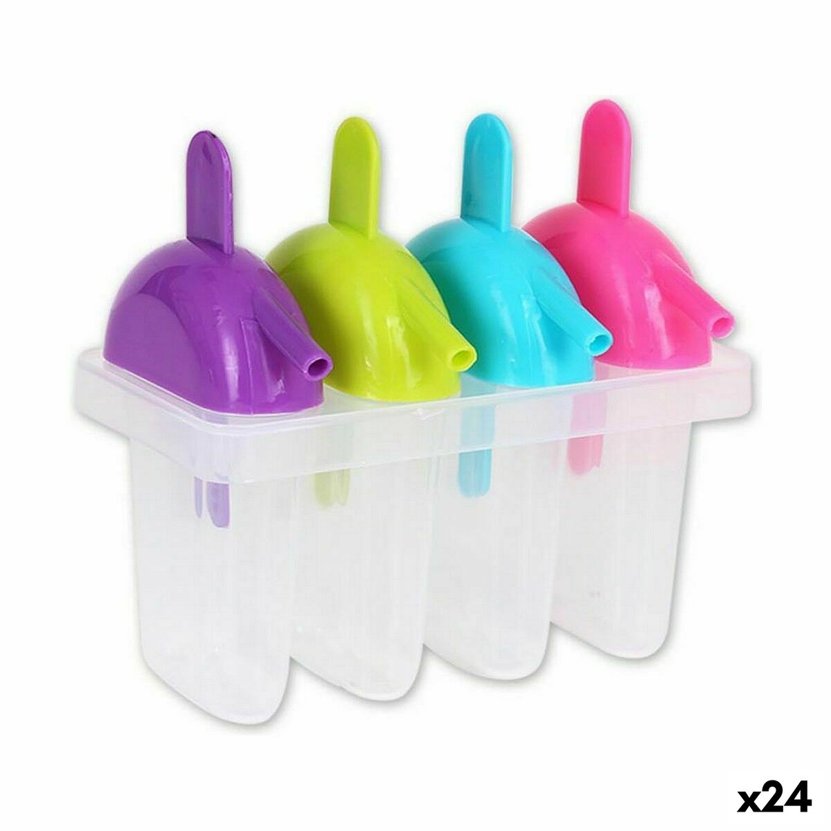 Ice-cream Mould Privilege 4 compartments Multicolour (24 Units) Privilege