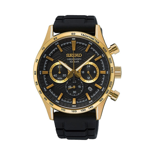 Men's Watch Seiko SSB446P1 Black Seiko