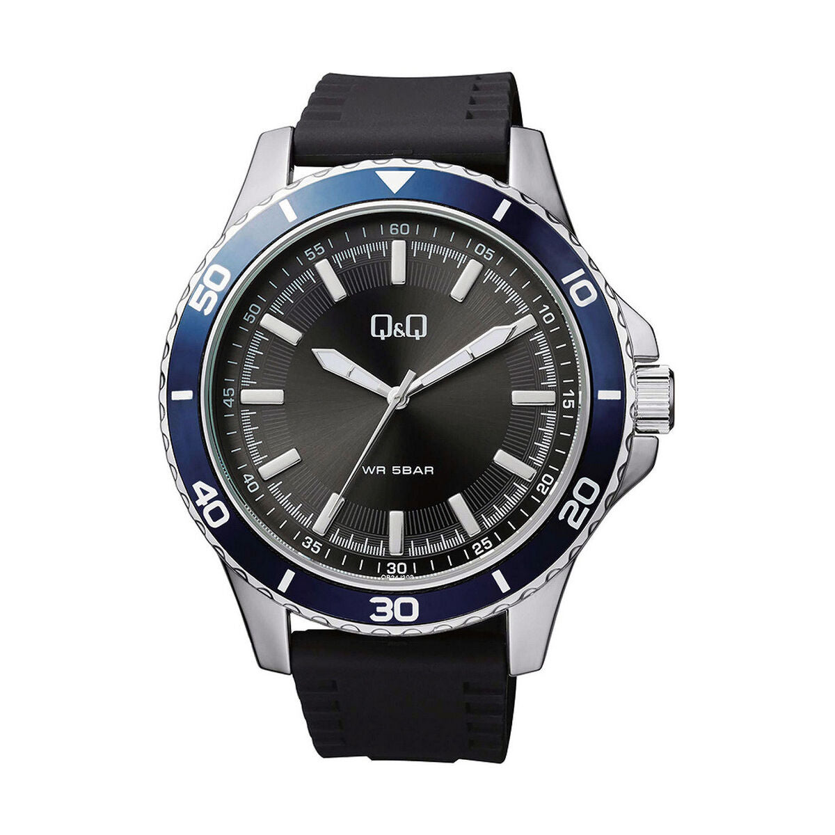 Men's Watch Q&Q QB24J302Y Black (Ø 48 mm) Q and Q