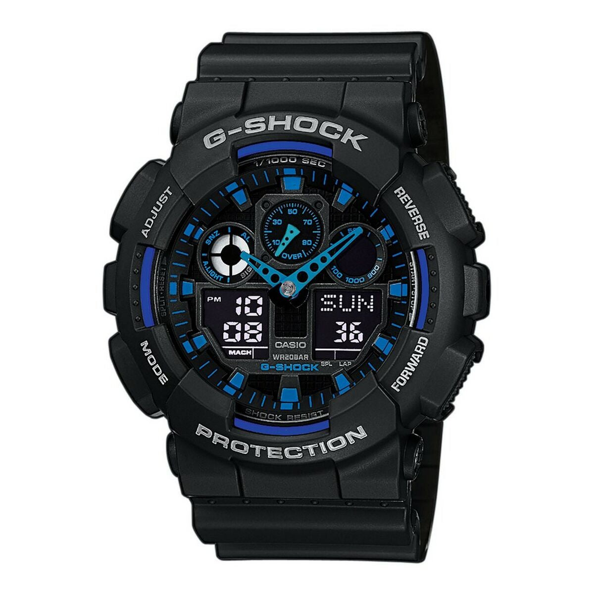 Men's Watch Casio G-Shock GA-100-1A2ER Ø 51 mm Black Multicolour Casio G-Shock