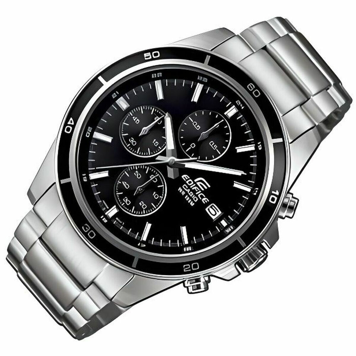 Watch Casio EFR-526D-1AVUEF Silver Black Casio