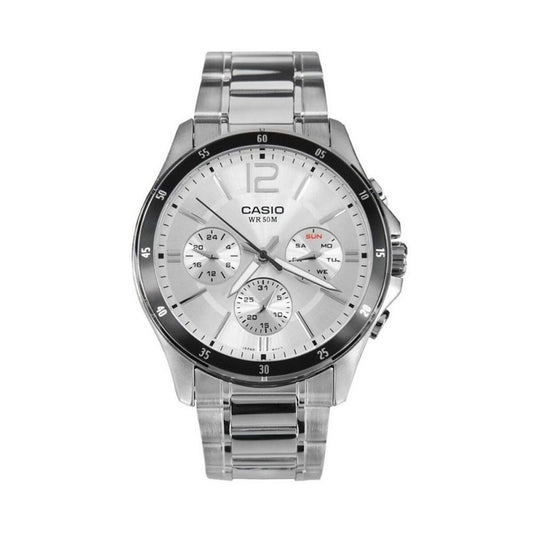 Men's Watch Casio ENTICER GENT Grey Silver (Ø 35 mm) (Ø 43,5 mm) Casio