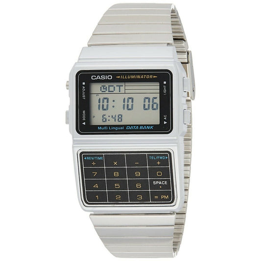 Unisex Watch Casio DATABANK CALCULATOR STEEL - MATT CASE Grey Casio