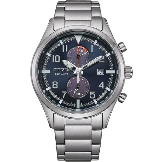 Men's Watch Citizen SPORT CRONO - ECO DRIVE Silver (Ø 43 mm) Citizen