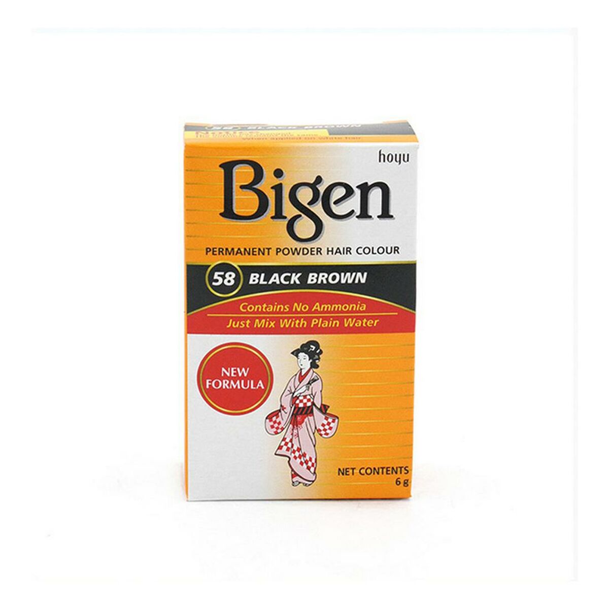 Permanent Dye Bigen 58 Black Nº58 Black Brown (6 gr) Bigen