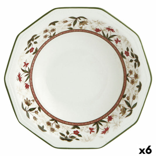 Deep Plate Queen´s By Churchill Assam Floral Ceramic China crockery Ø 20,5 cm (6 Units) Queen´s