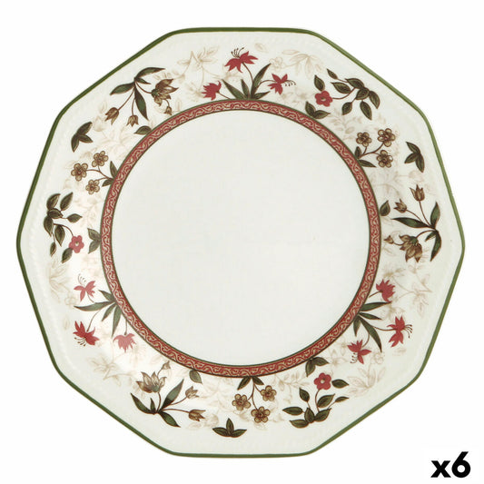 Dessert Dish Queen´s By Churchill Assam Floral Ceramic China crockery Ø 20,5 cm (6 Units) Queen´s