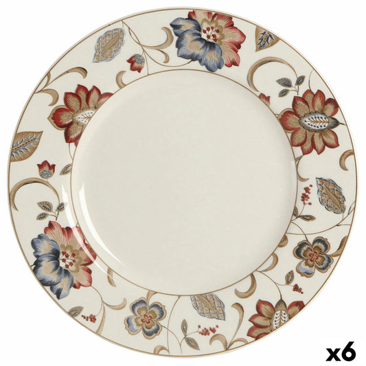 Flat plate Queen´s By Churchill Jacobean Floral Ø 27,3 cm Ceramic China crockery (6 Units) Queen´s