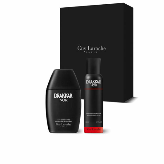 Men's Perfume Set Guy Laroche DRAKKAR NOIR EDT 2 Pieces Guy Laroche