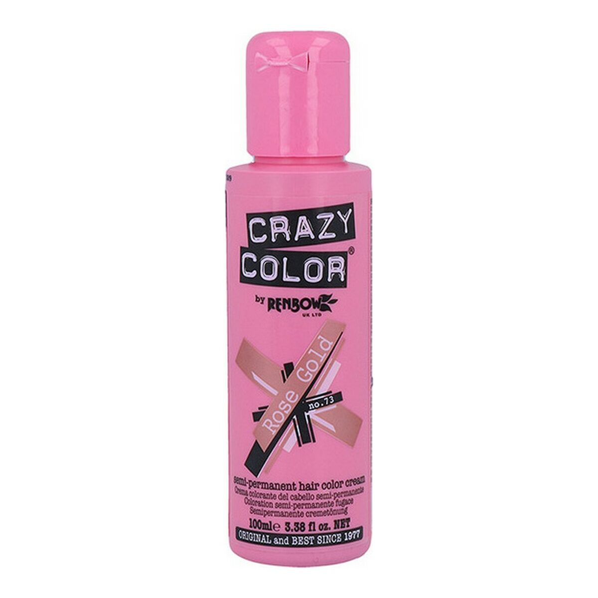 Semi-Permanent Tint Pink Gold Crazy Color Nº 73 (100 ml) Crazy Color