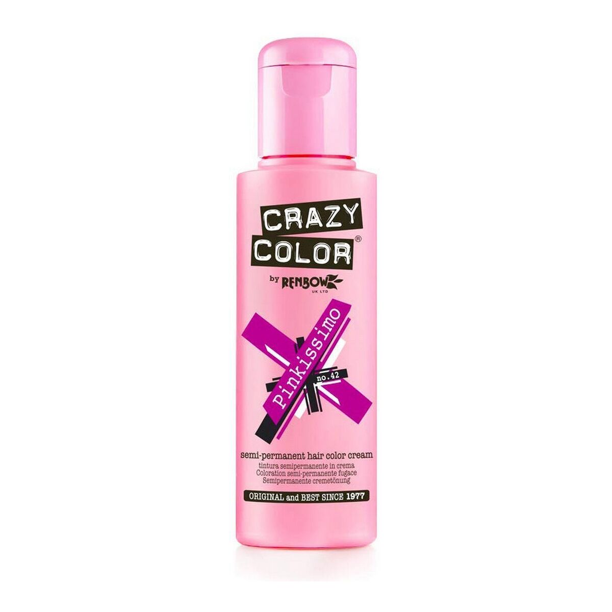 Permanent Dye Crazy Color 42 Pinkissimo (100 ml) Crazy Color