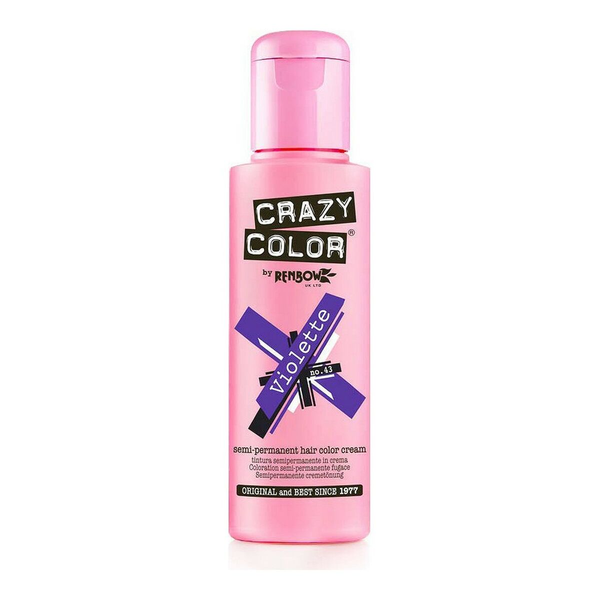 Permanent Dye Violette Crazy Color 002233 Nº 43 (100 ml) (100 ml) Crazy Color