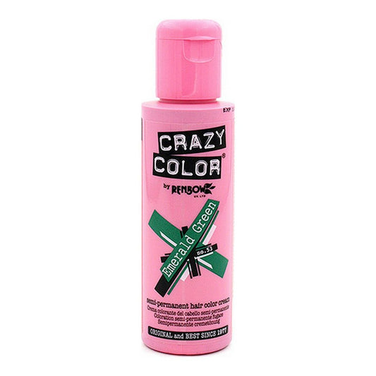 Semi-Permanent Tint Emerald Green Crazy Color Nº 53 (100 ml) Crazy Color