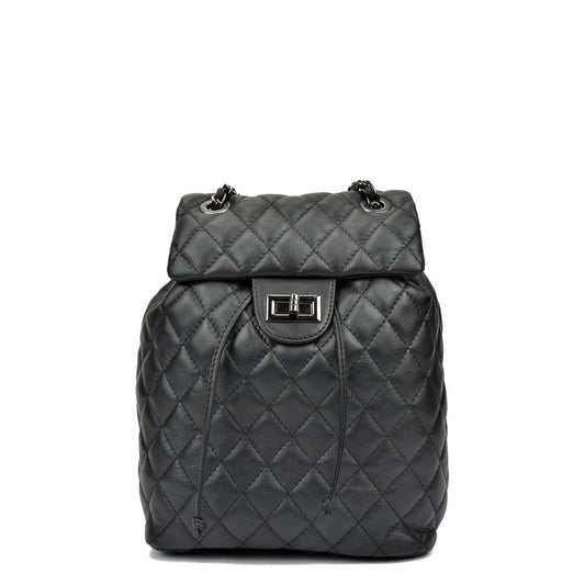 Casual Backpack Anna Luchini SS22-AL-2165-NERO Black 22 x 32 x 11 cm Anna Luchini