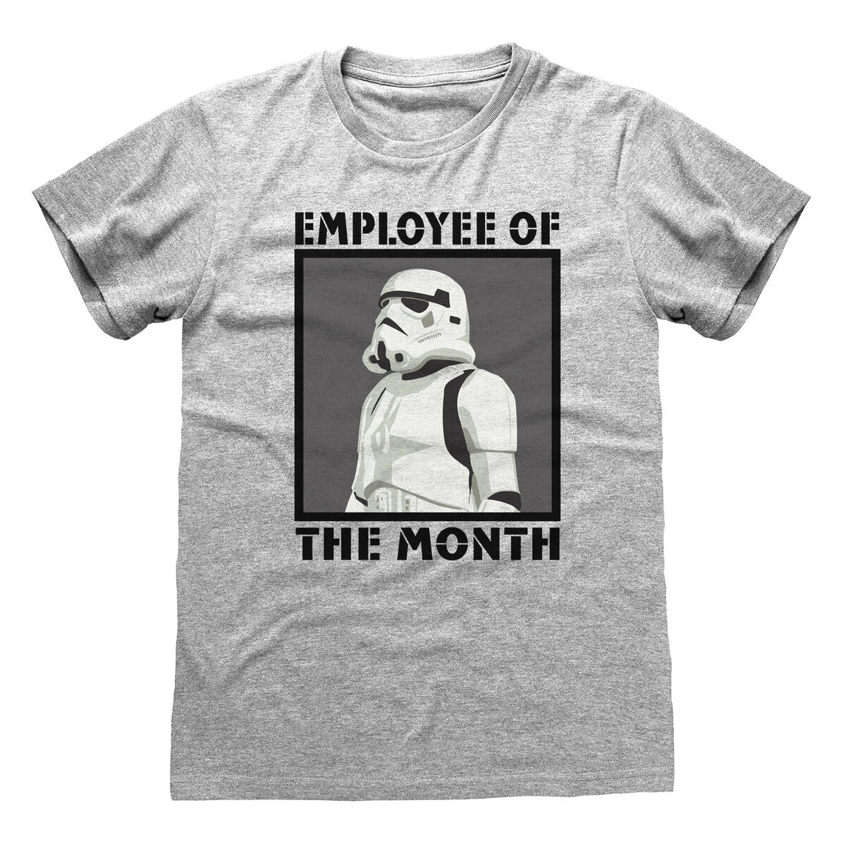 Short Sleeve T-Shirt Star Wars Employee of the Month Grey Unisex Star Wars