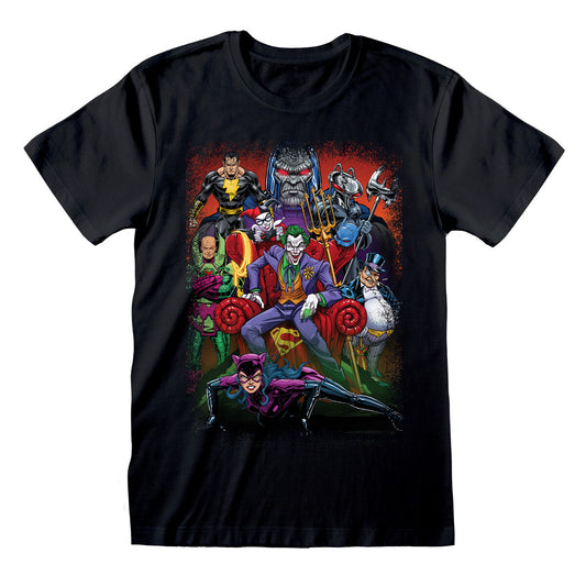 Short Sleeve T-Shirt DC Comics Villains Black Unisex DC Comics