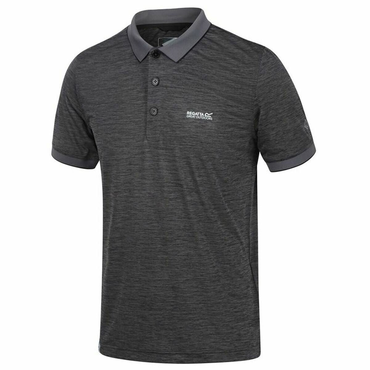 Men’s Short Sleeve Polo Shirt Regatta Remex II Dark grey Regatta