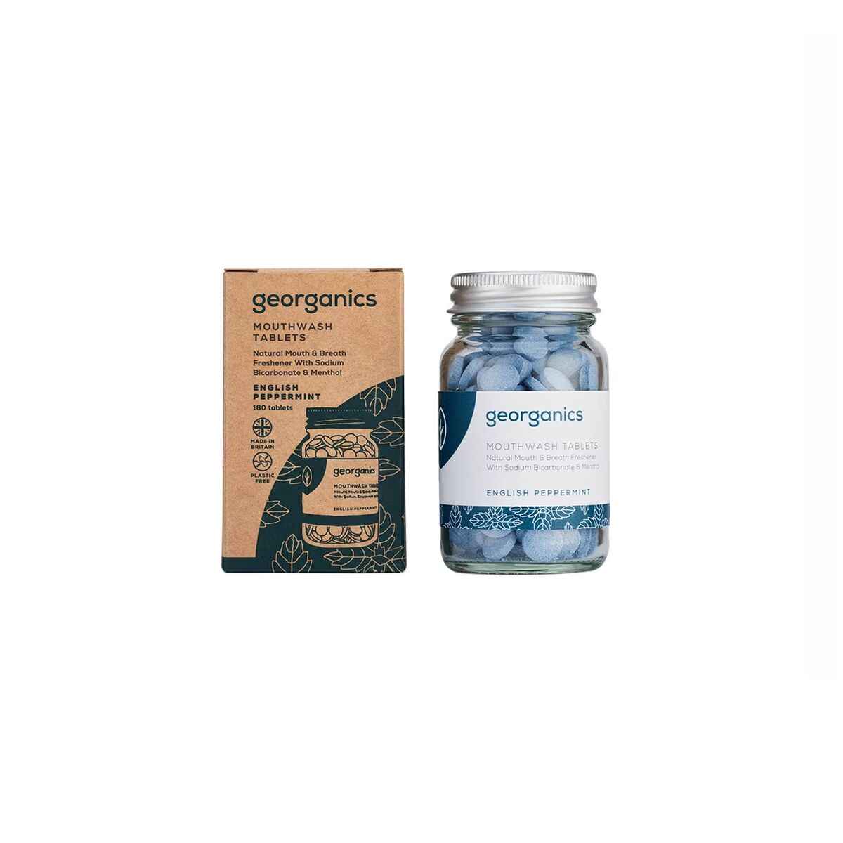 Mouthwash Georganics Tablet Mint 180 Units Georganics