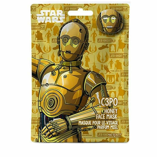 Mascarilla facial Mad Beauty Star Wars C3PO Miel (25 ml)