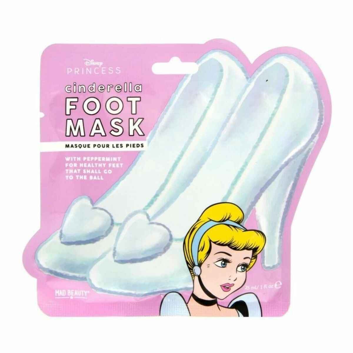 Foot Mask Mad Beauty Disney Princess Cinderella (25 ml) Mad Beauty