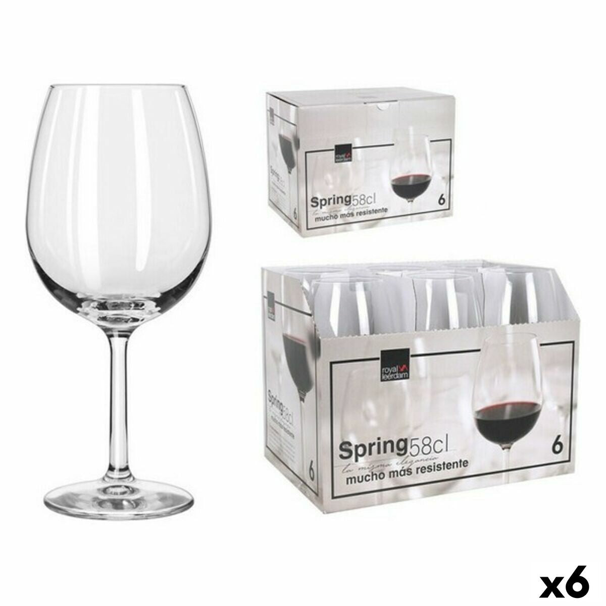 Wine glass Royal Leerdam 63242 (6 Units) (1 pcs) Royal Leerdam