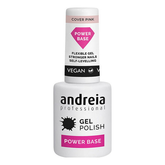 Nail Polish Semi-permanent Gel Polish Power Base Andreia Professional Gel Pink (10,5 ml) Andreia