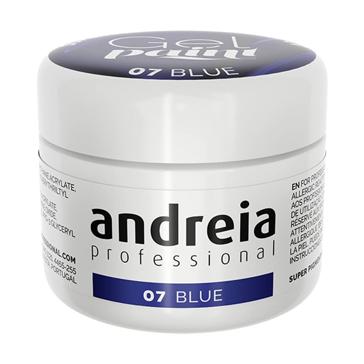 Gel nail polish Andreia Gel Paint 4 ml Blue Nº 07 Andreia