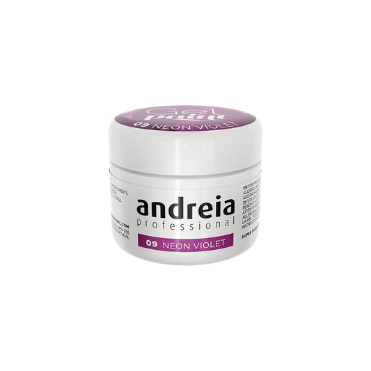 Nail polish Andreia Gel Paint Violet Nº 09 4 ml Neon Andreia