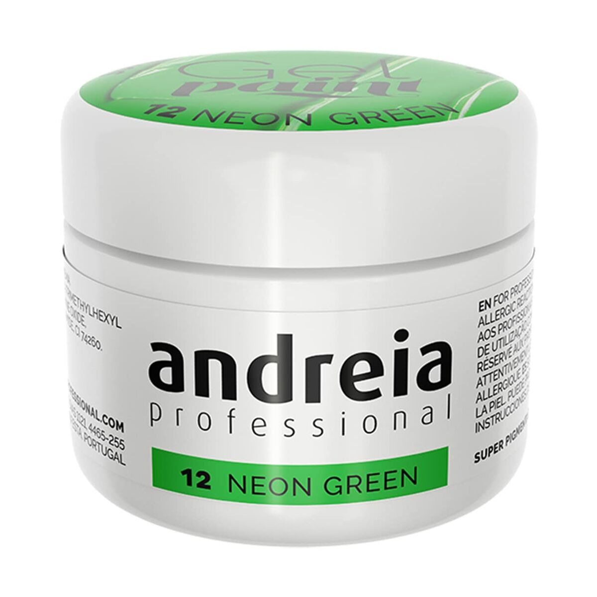 Gel nail polish Andreia Gel Paint 4 ml Green Neon Andreia