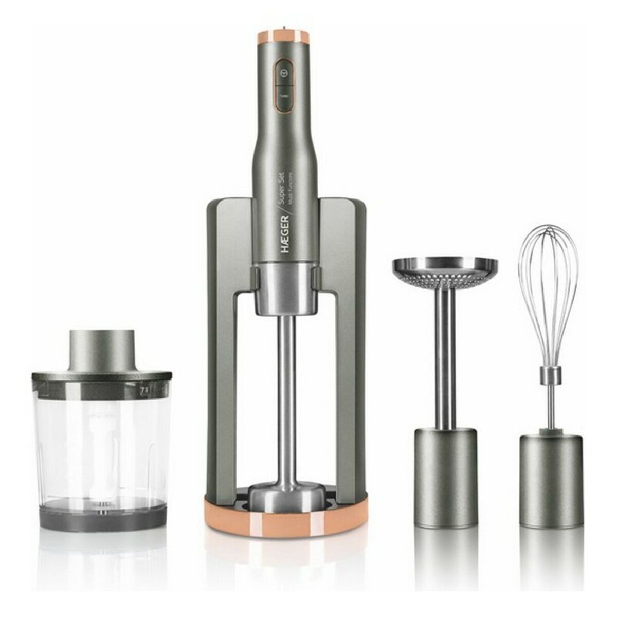 Hand-held Blender Haeger HB-80C.024A Grey 800 W Haeger