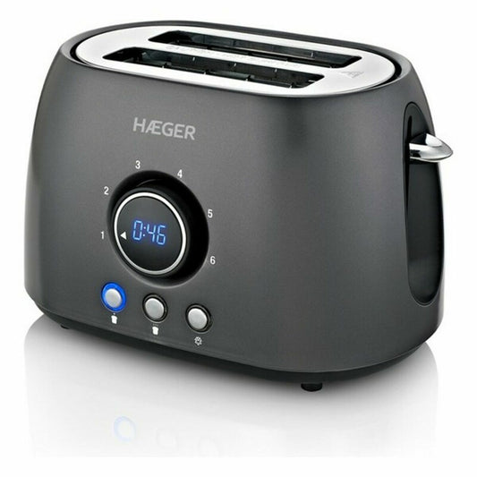 Toaster Haeger TO-08D.012A Black 800 W Haeger