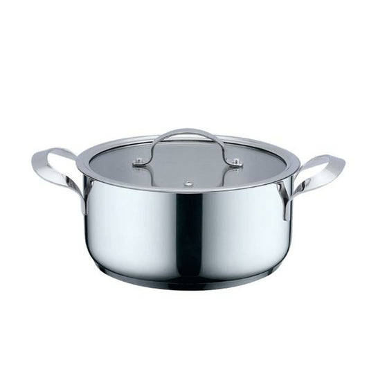 Casserole with lid Haeger PA-24H.003A Beige Grey Ø 24 cm Haeger