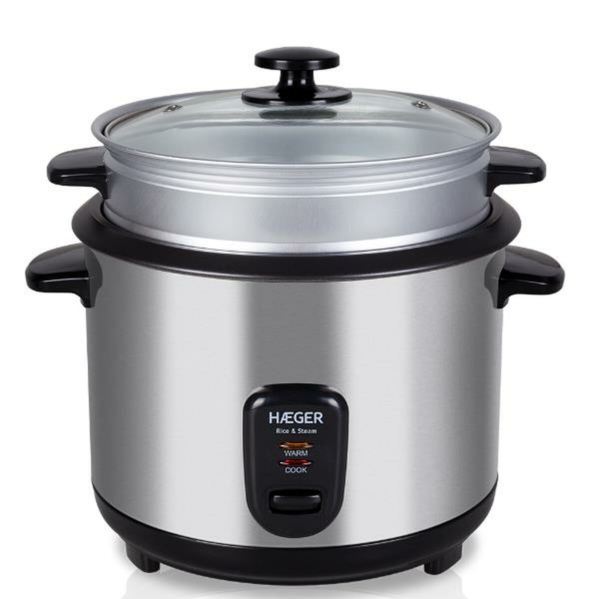 Rice Cooker Haeger RC-18L.001A Grey Haeger