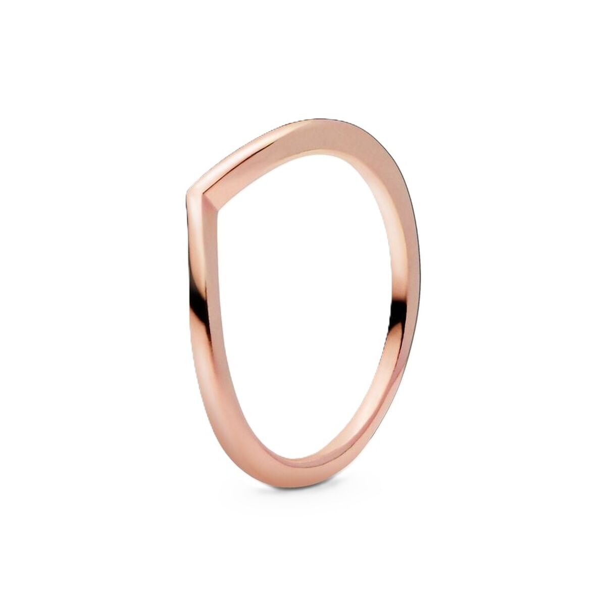 Ladies' Ring Pandora WISHBONE 14K ROSE GOLD-PLATED - RING - SIZE 50 Pandora